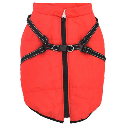 Hundemantel Hundejacke Hundeweste Mit Geschirr Wasserdicht Reflektierend Vidaxl
