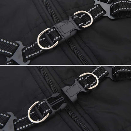 Hundemantel Hundejacke Hundeweste Mit Geschirr Wasserdicht Reflektierend Vidaxl
