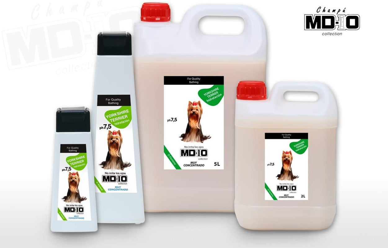 MD10 Hundeshampoo Gegen Geruch - Shampoo Für Hunde - Hundeshampoo Gegen Juckreiz - Hunde Shampoo Fellpflege Yorkshire Terrier - Hundeshampoo Sensitiv Vegan Und Biologisch Abbaubar 750Ml